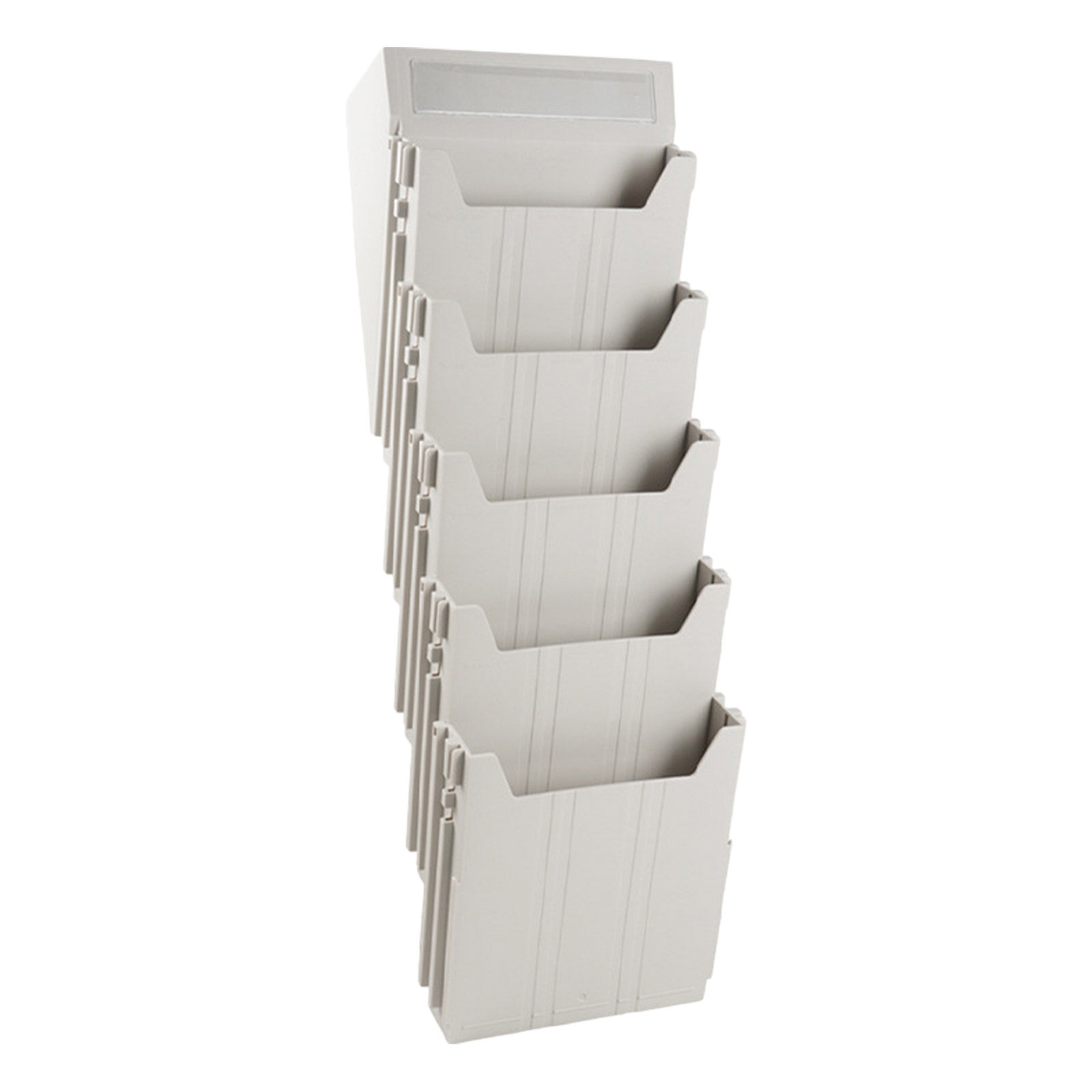 Magazine Holder Rack - 벽걸이형 파일 정리함 조절 가능한 슬롯
