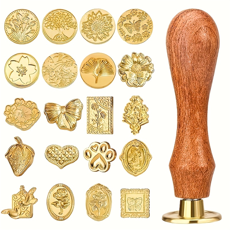 다양한 스타일의 21피스 왁스 스탬프 세트, 레트로 클 - Wax Seal Stamp Set 리뷰 및 가격