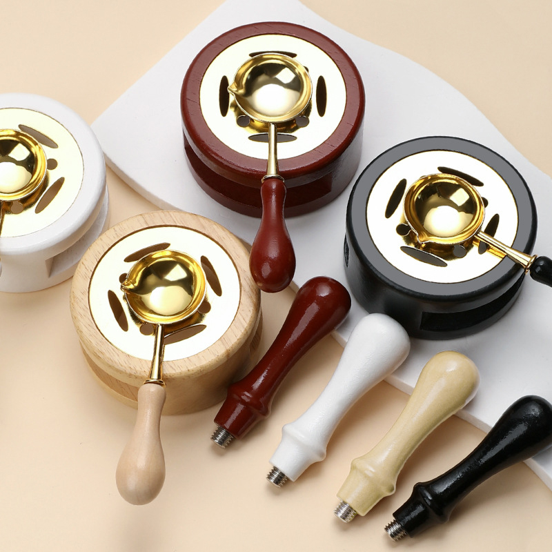 3개입 왁스 씰 스탬프 세트, 래커 용광로, 원목 스토 - Wax Seal Stamp Set 리뷰 및 가격