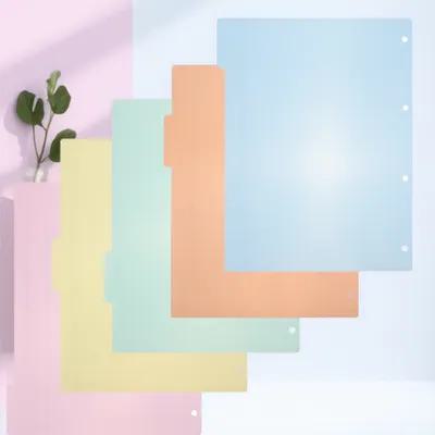 10개입, 다용도 플라스틱 인덱스 분리대, 다양한 색상 - Tab Divider A4 리뷰 및 가격
