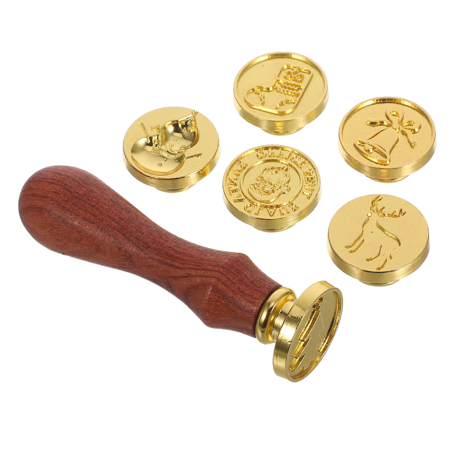 1세트 빈티지 왁스 씰 스탬프 세트, 크리스마스 패턴, - Wax Seal Stamp Set 리뷰 및 가격