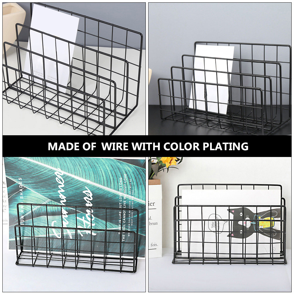 데스크탑용 메일 정리대, 금속 재질, 3칸 분리형, 공 - Magazine Holder Rack 리뷰 및 가격